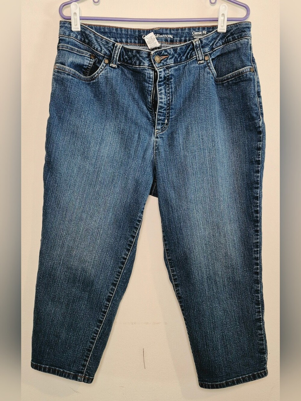 Croft & BarrowWomen's Dark Blue Ankle Stretch Jeans